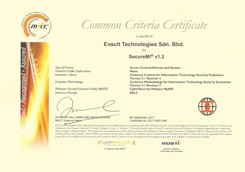 CC Certificate 2017